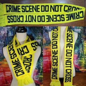 CRIME SCENE DO NOT CROSS scarf